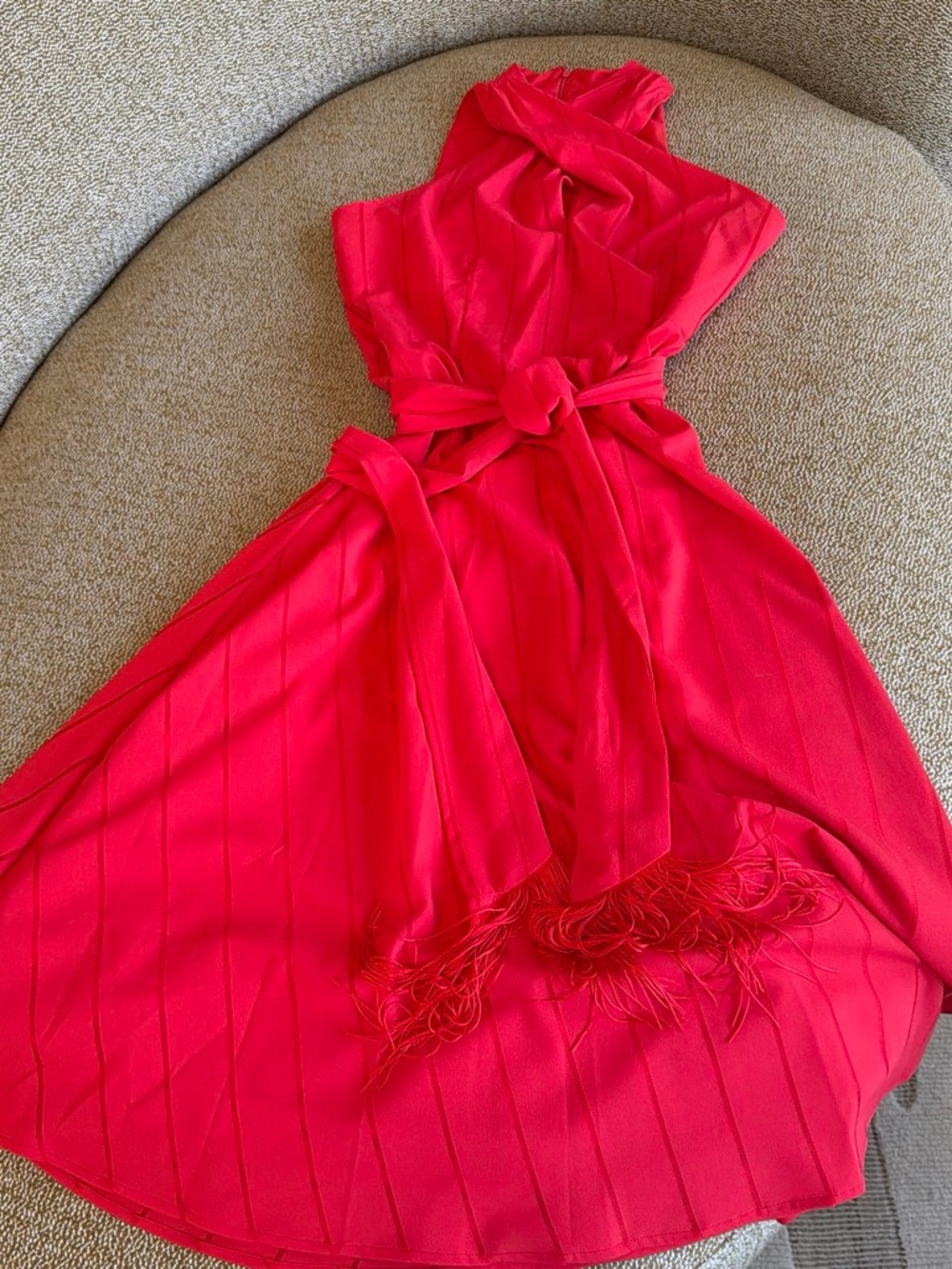 Tahari ASL Red Sleeveless Women's Dress